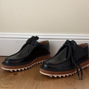 Dries Van Noten Black Leather Women's Loafers